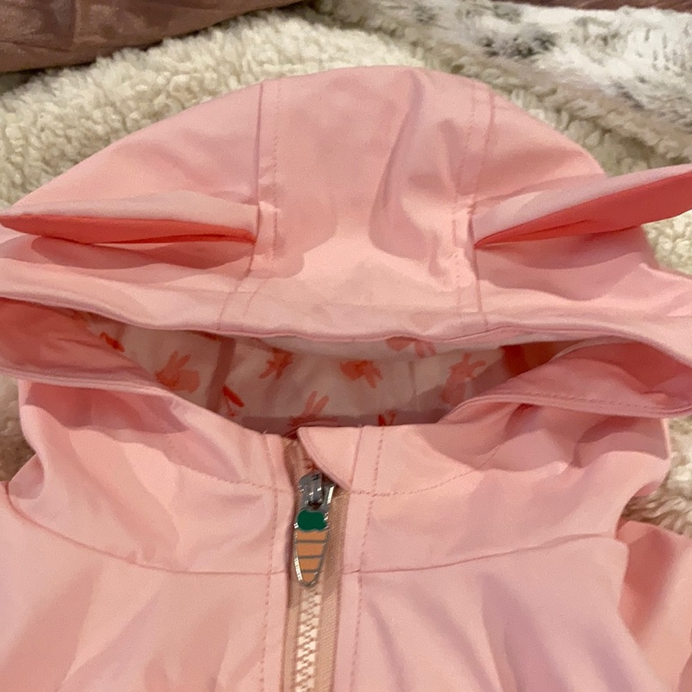 Pink Rain Coat with bunny ears 💗